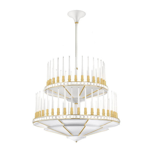 263-Light Crystal LED Chandelier / Satin Gilded
