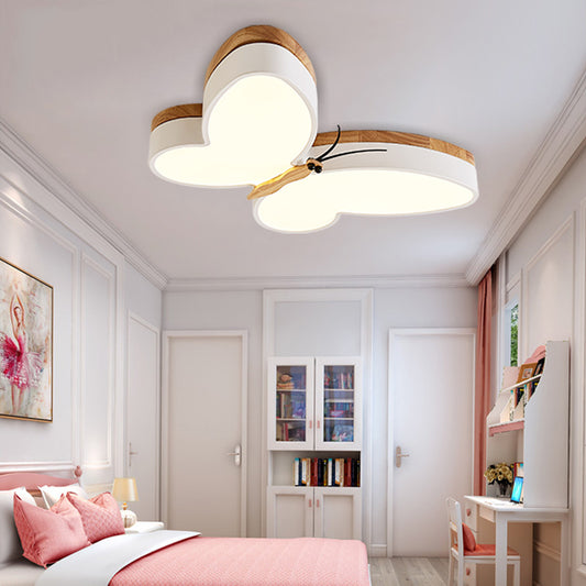Butterfly Acrylic Dimmable Ceiling Light / White / 50cm / Tricolor dimming