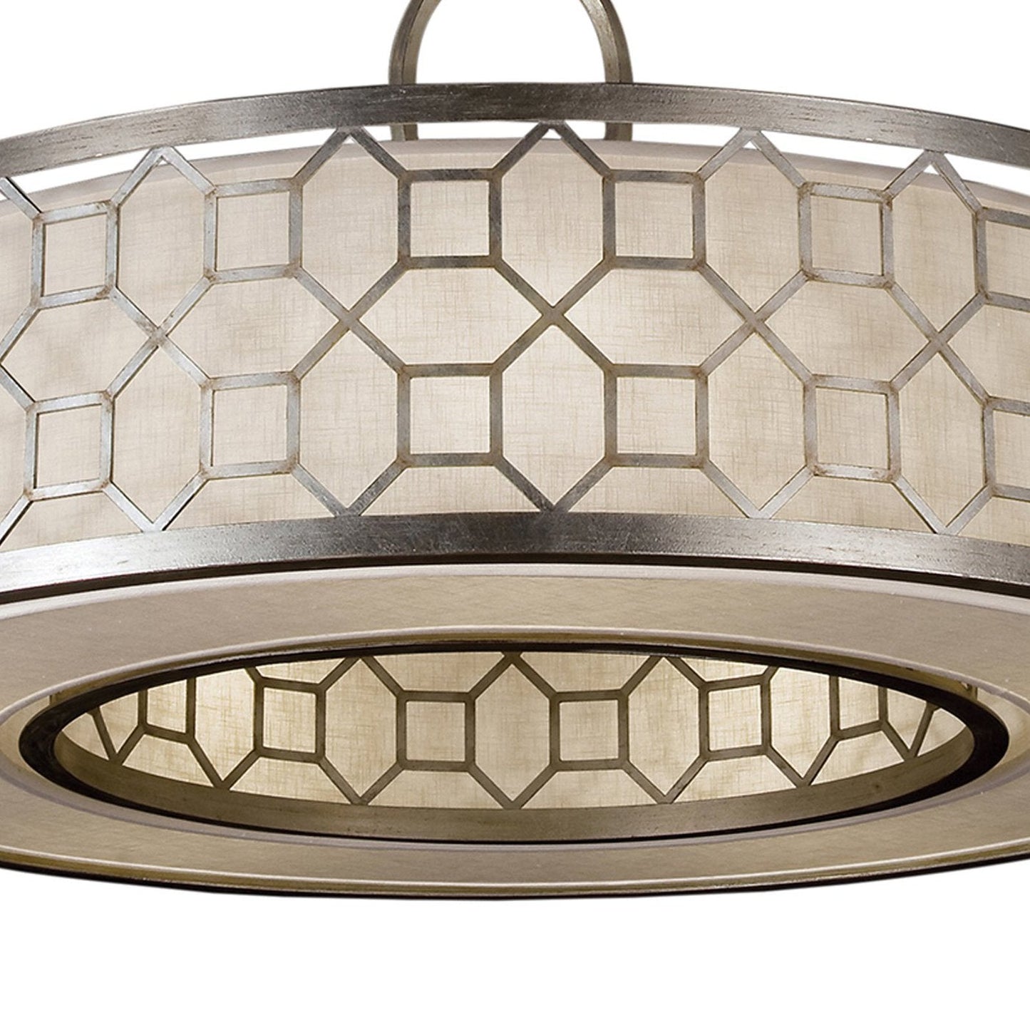 Fabric Shade 48-Inch Pendant Light