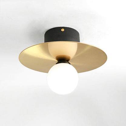 Black and Gold 23cm Ceiling Light / Tri colored light LED 5W / Black Gold Diameter 23cm