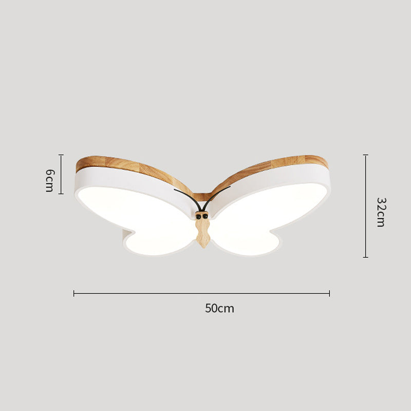 Butterfly Acrylic Dimmable Ceiling Light / Yellow / 50cm / White light