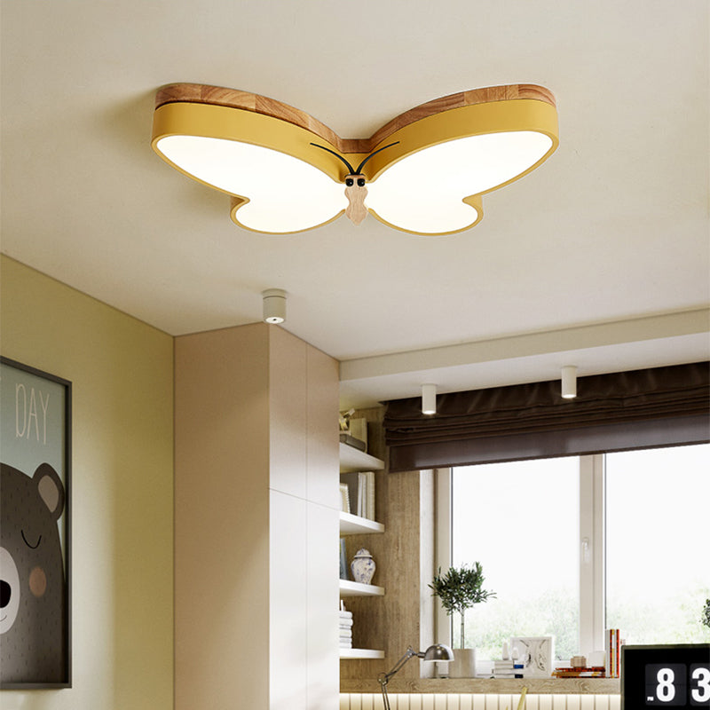 Butterfly Acrylic Dimmable Ceiling Light / Pink / 50cm / Warm light