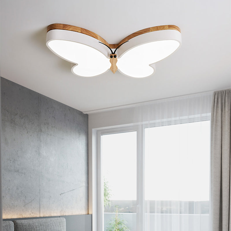 Butterfly Acrylic Dimmable Ceiling Light / Pink / 50cm / Tricolor dimming