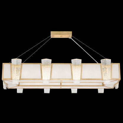 Cast Glass 52-Inch Linear Pendant Light