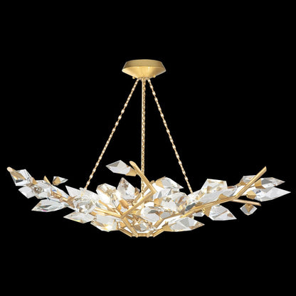 Crystal Branch 46.5-Inch Pendant Light / Gold
