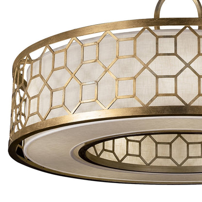 Fabric Shade 48-Inch Pendant Light
