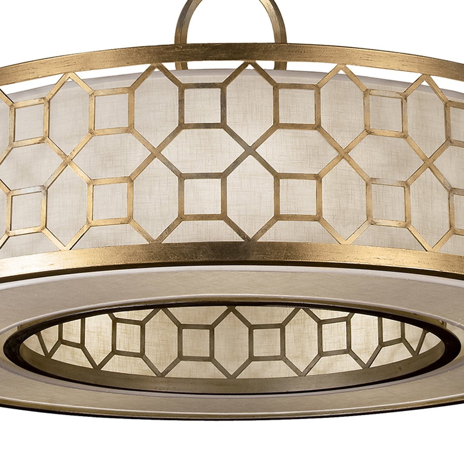 Fabric Shade 48-Inch Pendant Light