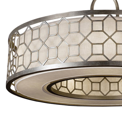 Fabric Shade 48-Inch Pendant Light