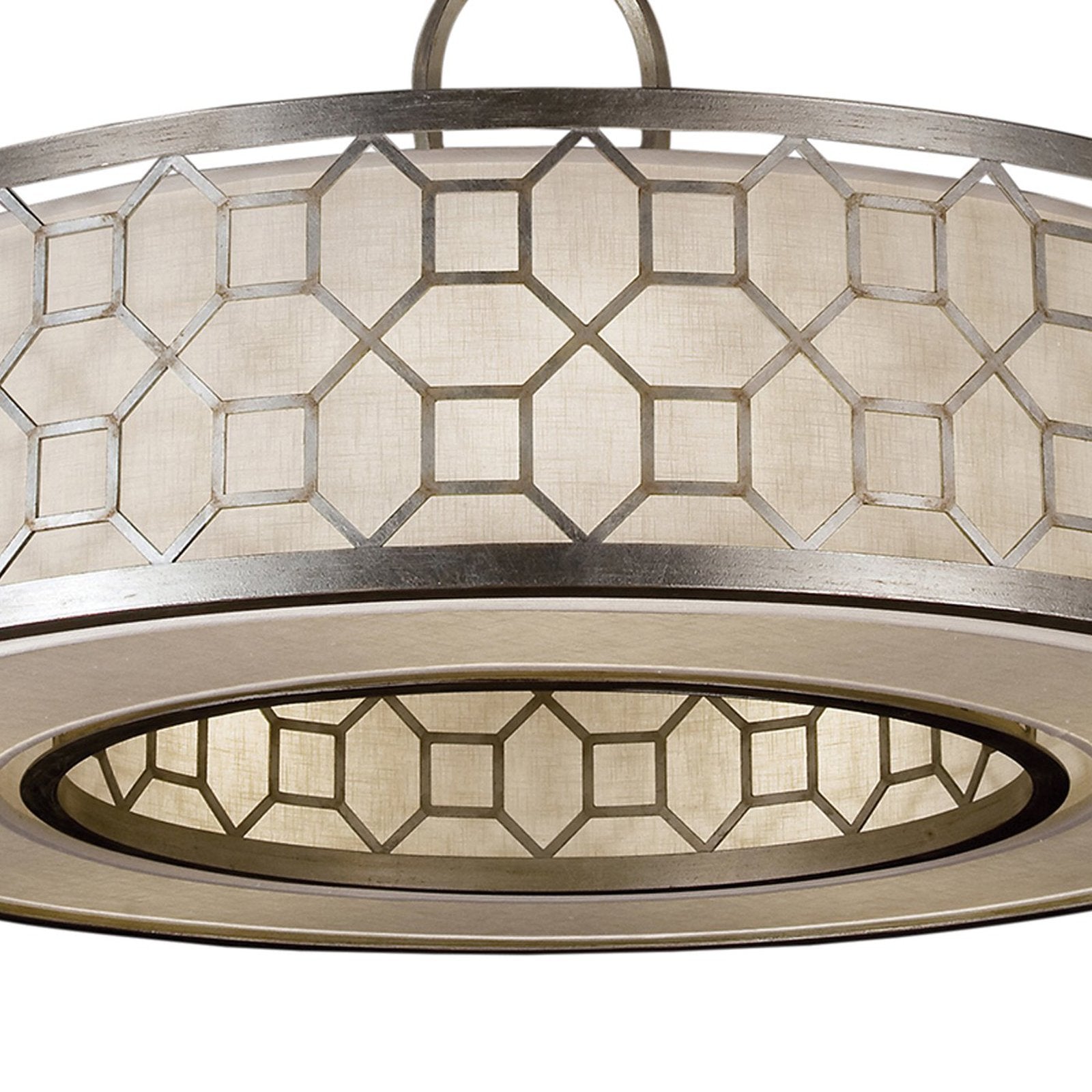Fabric Shade 48-Inch Pendant Light