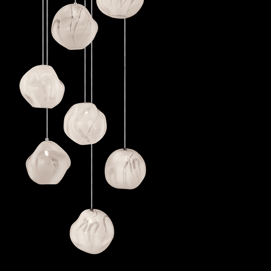 Handblown Glass 14-Inch Pendant Light