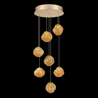 Handblown Glass 14-Inch Pendant Light