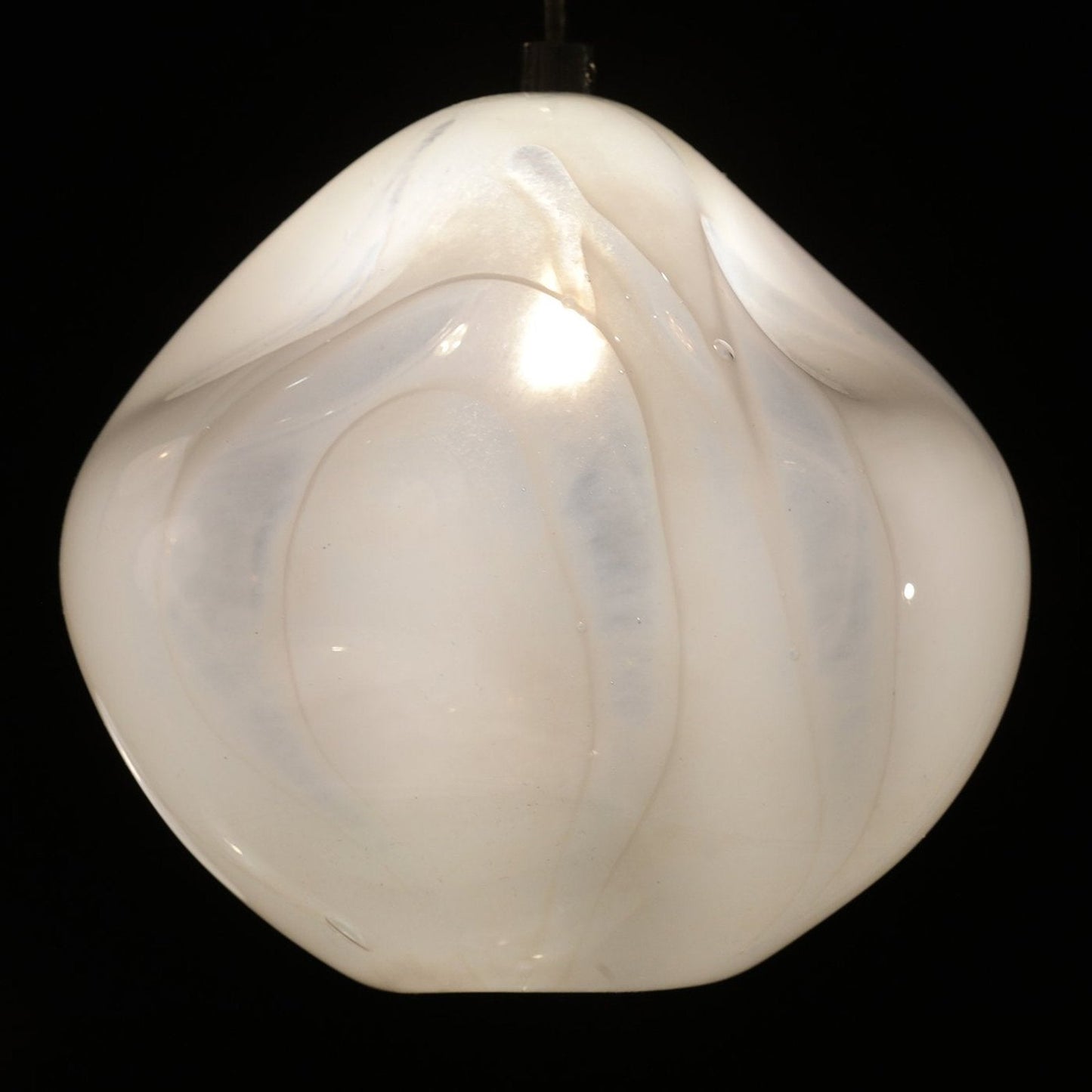 Handblown Glass 30-Inch Square Pendant