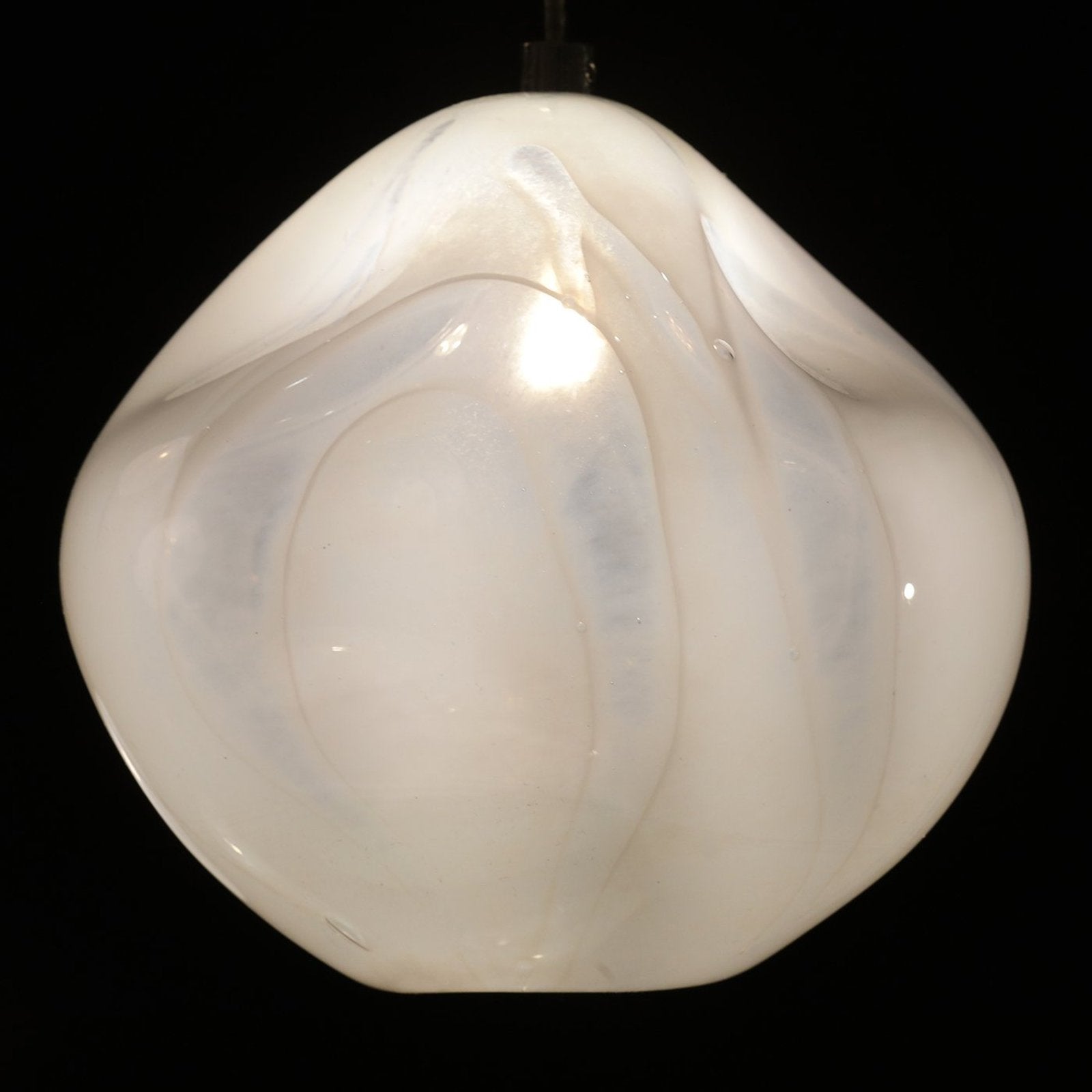 Handblown Glass 30-Inch Square Pendant