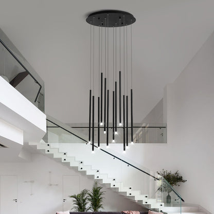 Multi-Light Iron Statement Chandelier / 8headed gold / White light