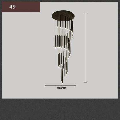 Multi-Light Iron Statement Chandelier / 12head gold / White light