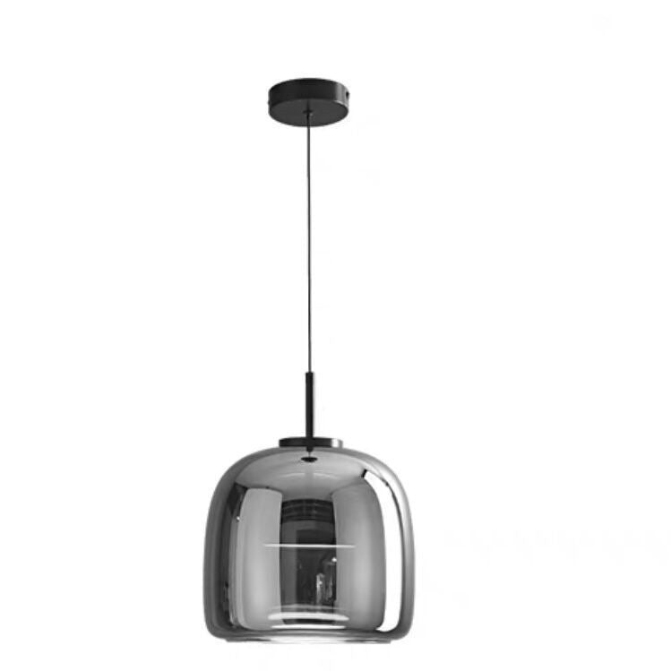 Nordic Smoked Glass Pendant Light / Three Colors / Smoke Gray 3317CM