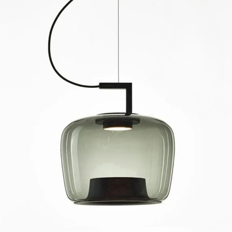 Nordic Smoked Glass Pendant Light