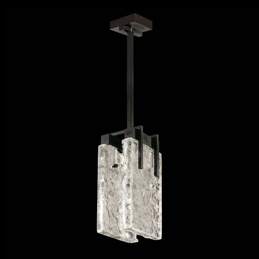 Textured Crystal 7.75-Inch LED Pendant