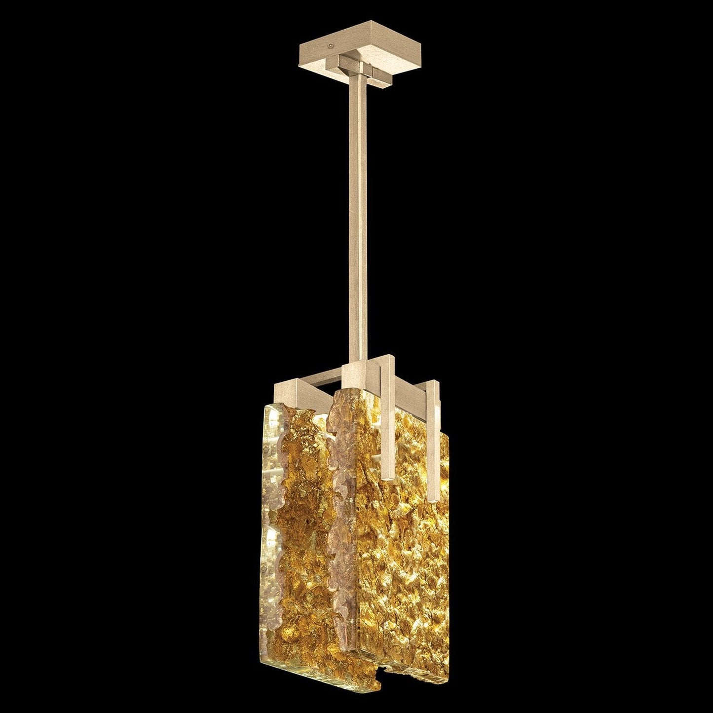 Textured Crystal 7.75-Inch LED Pendant