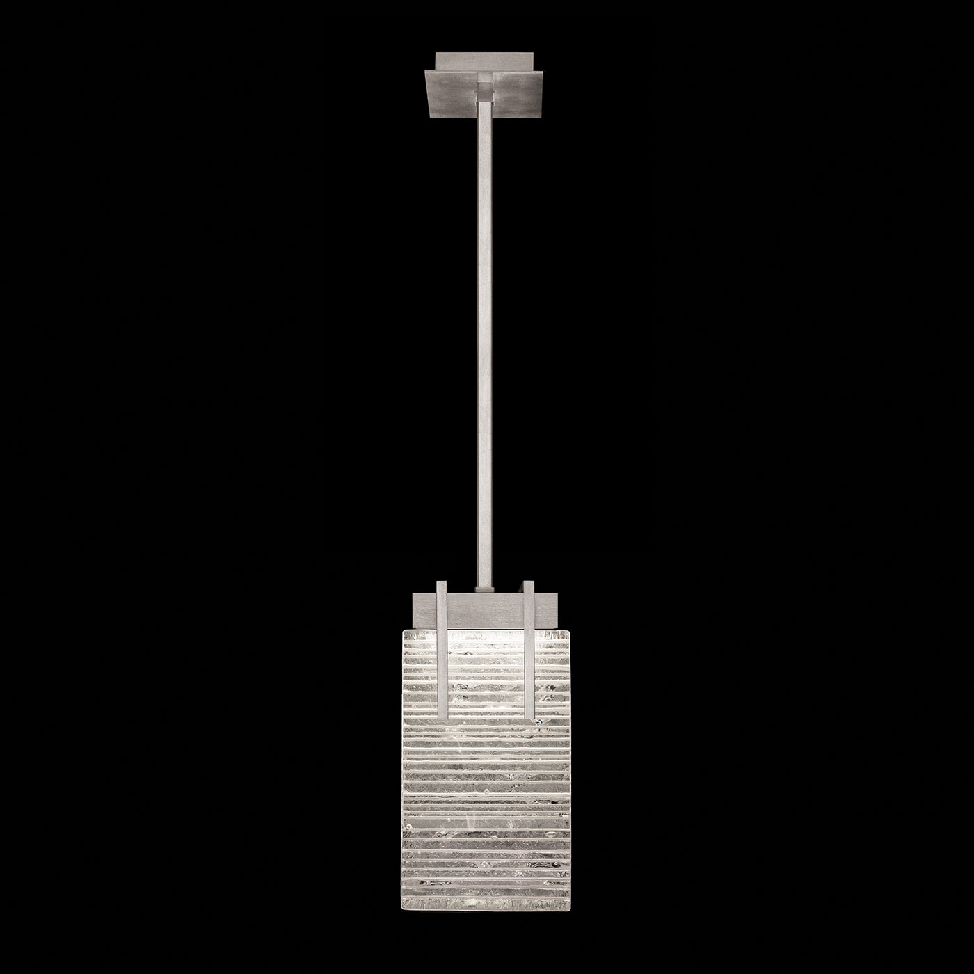Textured Crystal 7.75-Inch LED Pendant