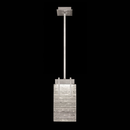 Textured Crystal 7.75-Inch LED Pendant