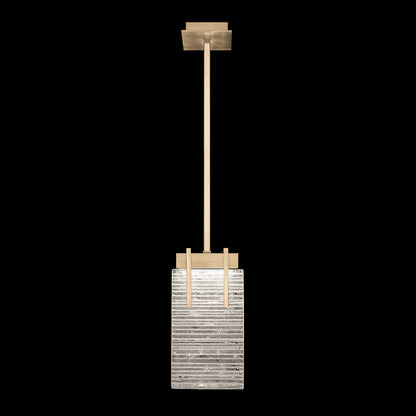 Textured Crystal 7.75-Inch LED Pendant